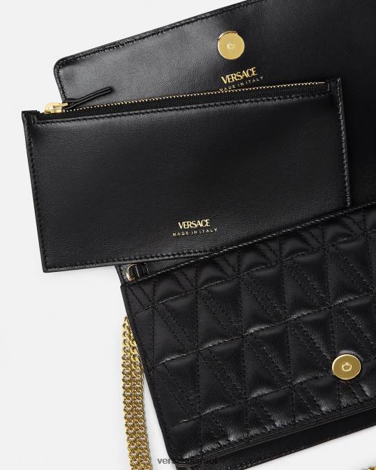 נשים Versace שָׁחוֹר וירטוס קלאץ' תיקים N8T2369