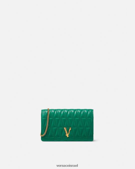נשים Versace ירוק וירטוס קלאץ' תיקים N8T2370