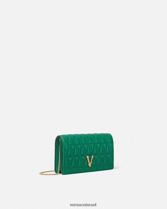 נשים Versace ירוק וירטוס קלאץ' תיקים N8T2370