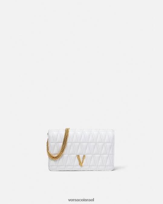 נשים Versace לבן וירטוס קלאץ' תיקים N8T2371