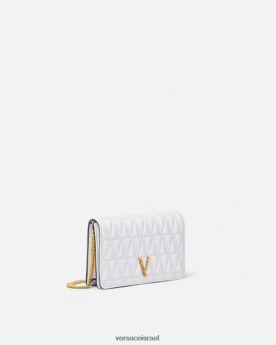 נשים Versace לבן וירטוס קלאץ' תיקים N8T2371