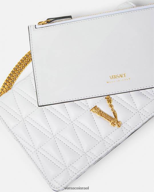 נשים Versace לבן וירטוס קלאץ' תיקים N8T2371