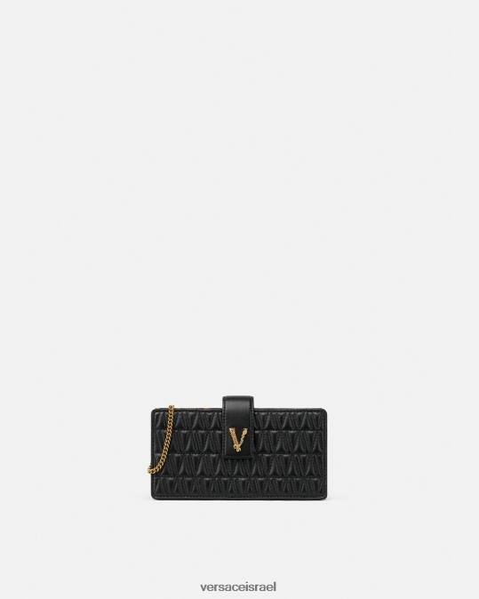 נשים Versace שָׁחוֹר וירטוס קלאץ' תיקים N8T2374