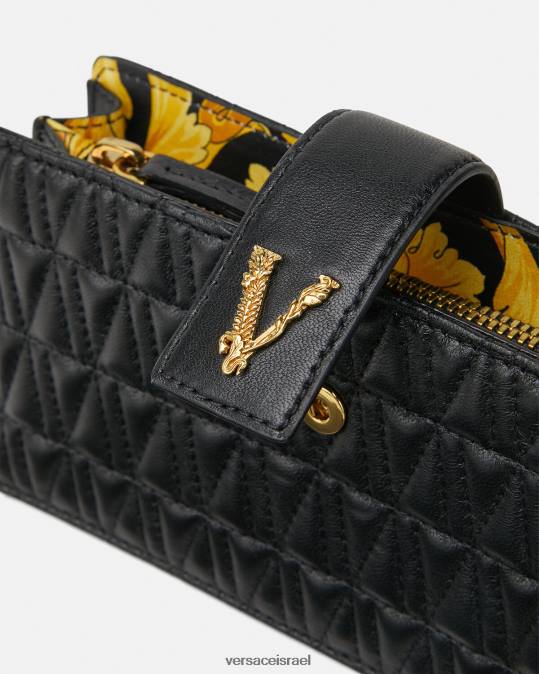 נשים Versace שָׁחוֹר וירטוס קלאץ' תיקים N8T2374