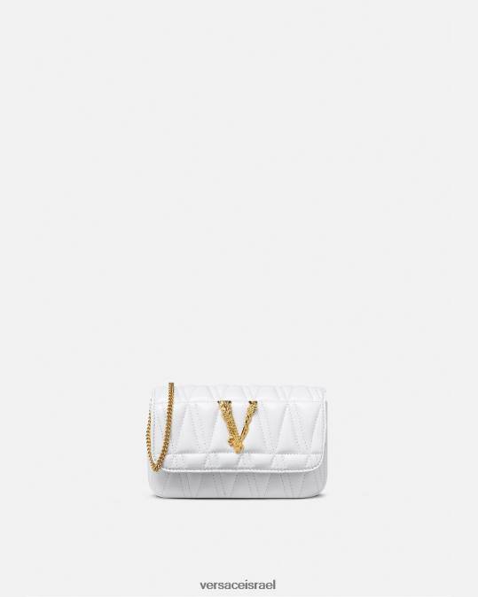 נשים Versace לבן תיק מיני וירטוס תיקים N8T2375