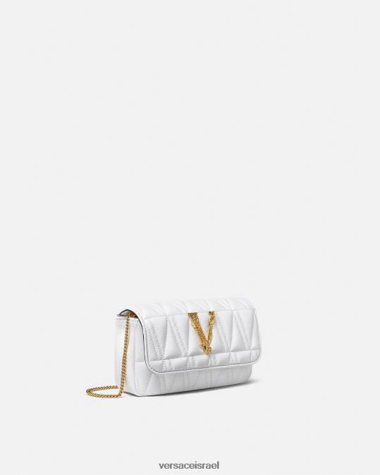 נשים Versace לבן תיק מיני וירטוס תיקים N8T2375