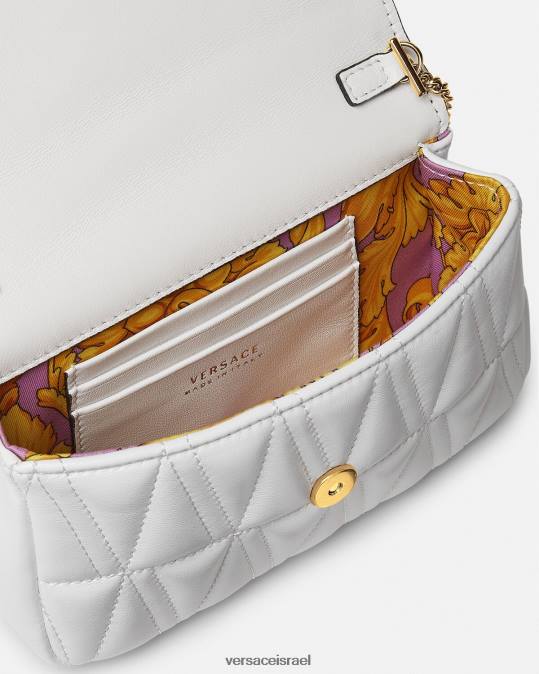 נשים Versace לבן תיק מיני וירטוס תיקים N8T2375
