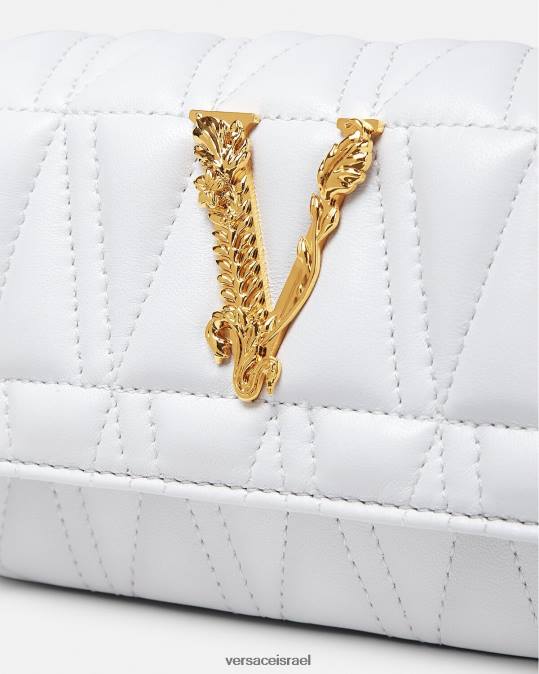 נשים Versace לבן תיק מיני וירטוס תיקים N8T2375