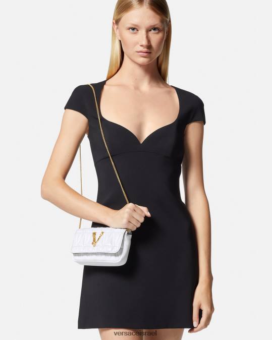נשים Versace לבן תיק מיני וירטוס תיקים N8T2375