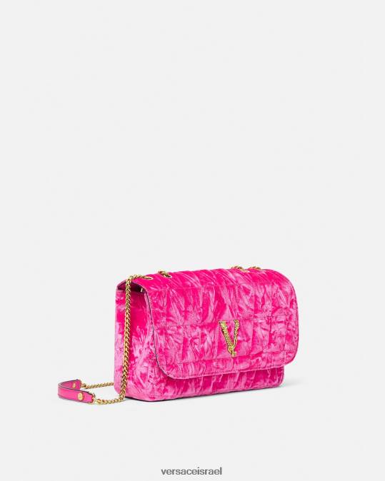 נשים Versace וָרוֹד תיק כתף וירטוס מקטיפה תיקים N8T2376