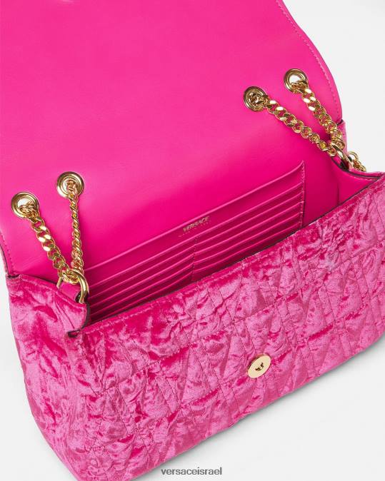 נשים Versace וָרוֹד תיק כתף וירטוס מקטיפה תיקים N8T2376