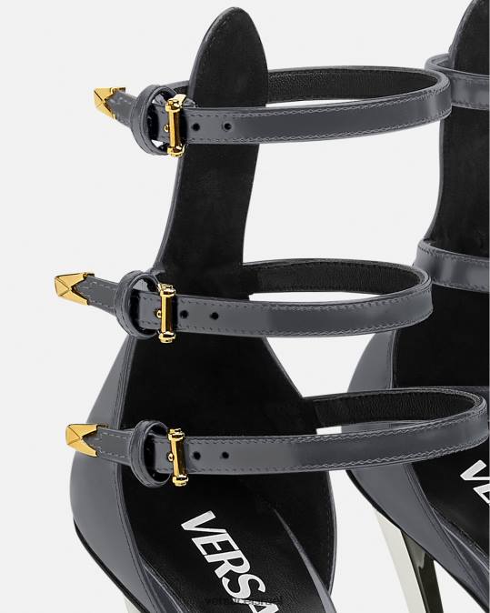 נשים Versace אפור משאבות נקודתיות נַעַל N8T2386