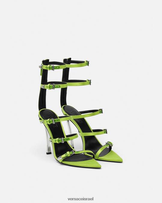 נשים Versace צהוב סנדלים נקודתיים נַעַל N8T2399