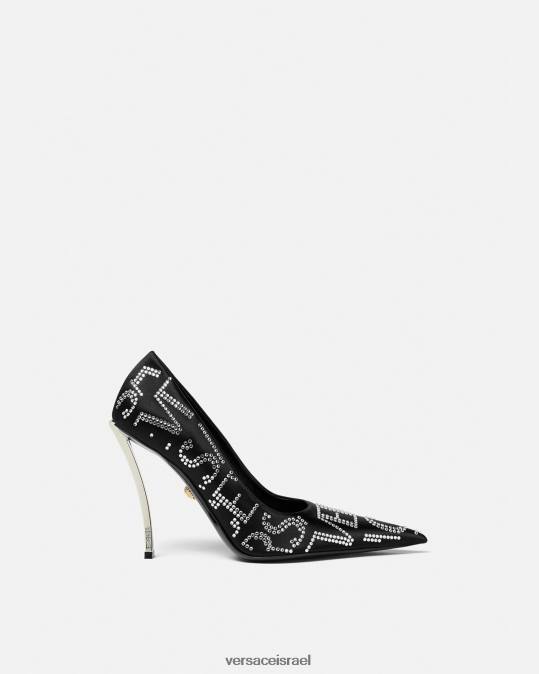 נשים Versace שָׁחוֹר משאבות נקודתיות מכל עבר נַעַל N8T2403