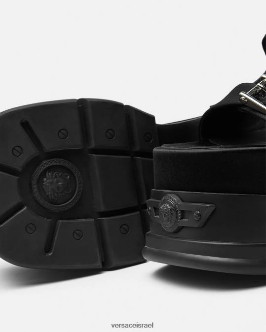 נשים Versace שָׁחוֹר סנדלי פלטפורמת המנון מדוזה נַעַל N8T2438