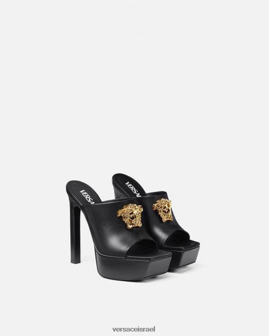 נשים Versace שָׁחוֹר לה מדוזה פרדות פלטפורמה נַעַל N8T2448