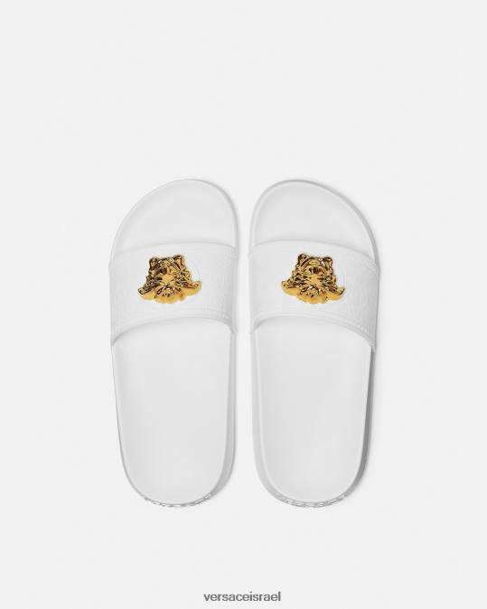 נשים Versace לבן מגלשות פאלאצו נַעַל N8T2458