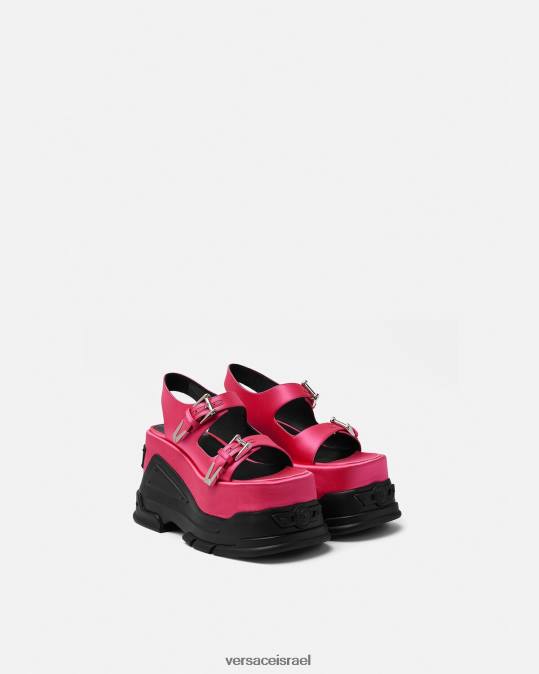 נשים Versace ורוד פוקסיה סנדלי פלטפורמת המנון מדוזה נַעַל N8T2460