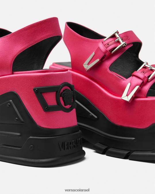 נשים Versace ורוד פוקסיה סנדלי פלטפורמת המנון מדוזה נַעַל N8T2460