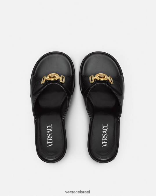 נשים Versace שָׁחוֹר מדוזה ביגי פרדות נַעַל N8T2470