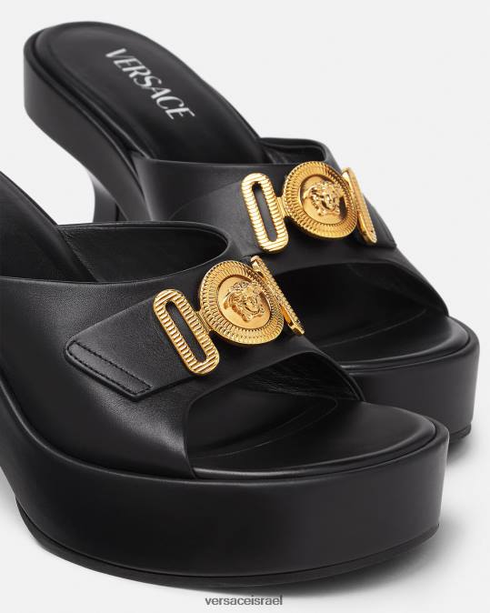 נשים Versace שָׁחוֹר מדוזה ביגי פרדות נַעַל N8T2470