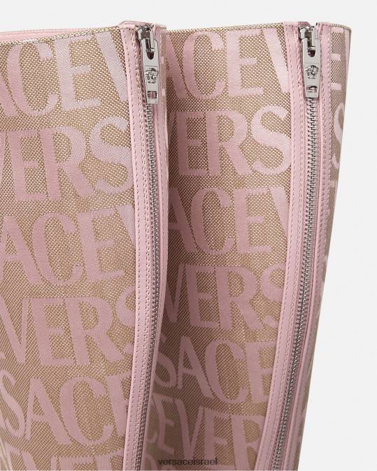 נשים Versace וָרוֹד מגפיים בגובה הברך נַעַל N8T2476