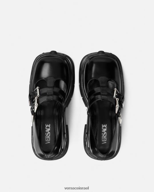 נשים Versace שָׁחוֹר משאבות פלטפורמת ההמנון של מדוזה נַעַל N8T2497