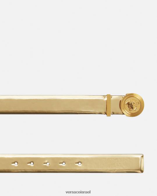 נשים Versace זהב חגורת עור מדוזה ביגי אביזרים N8T2529