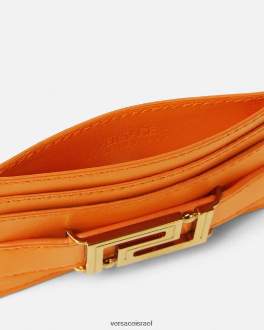 נשים Versace תפוז מחזיק כרטיס אלת גרקה אביזרים N8T2557