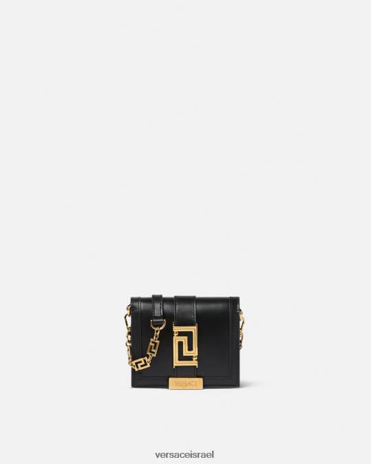 נשים Versace שָׁחוֹר ארנק שרשרת אלת גרקה אביזרים N8T2563