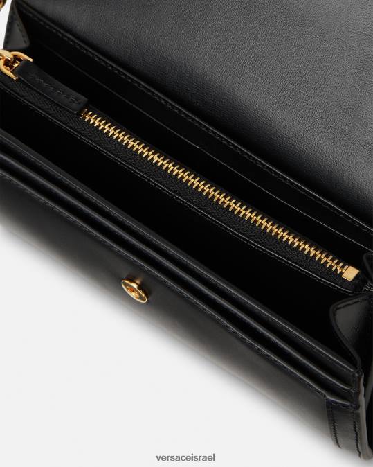 נשים Versace שָׁחוֹר ארנק אלת גרקה אביזרים N8T2565