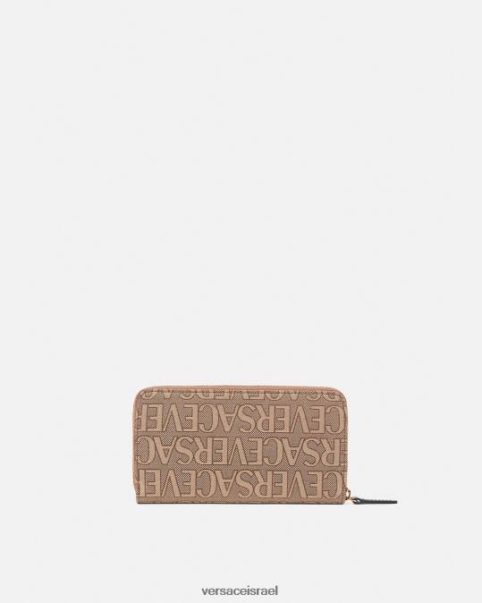 נשים Versace חום ארנק ארוך לה מדוזה אביזרים N8T2566