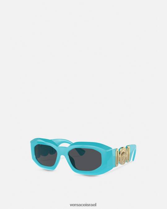 נשים Versace כְּחוֹל משקפי שמש מקסי מדוזה ביגי אביזרים N8T2594