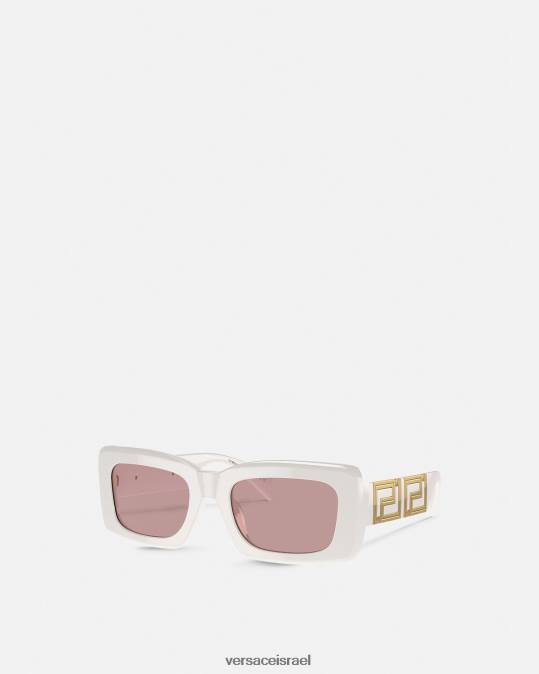 נשים Versace לבן משקפי שמש גרקה אינסופיים אביזרים N8T2602
