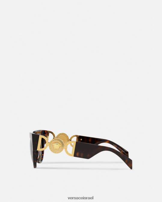 נשים Versace הוואנה משקפי שמש מכונפים מדוזה אביזרים N8T2604