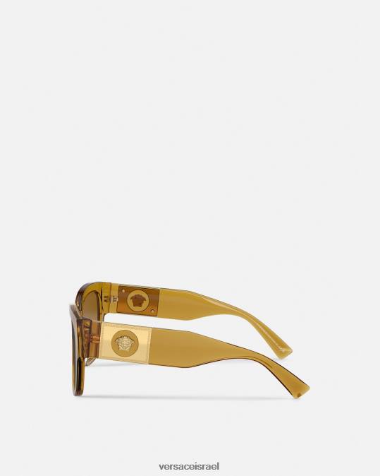 נשים Versace בז' משקפי שמש בריבוע של מייסי אביזרים N8T2622