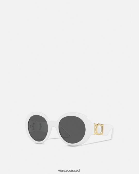 נשים Versace לבן משקפי שמש מדוזה פרפר אביזרים N8T2699