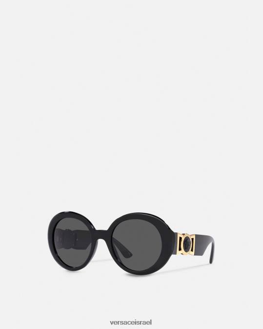 נשים Versace שָׁחוֹר משקפי שמש מדוזה פרפר אביזרים N8T2700