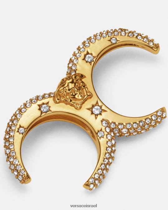 נשים Versace זהב טבעות שרוול קריסטל גלקסי אביזרים N8T2734