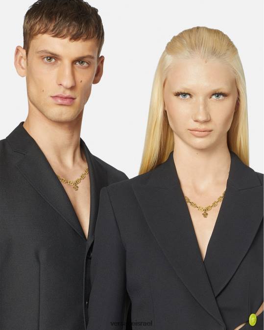 נשים Versace זהב שרשרת מדוזה גרקה אביזרים N8T2744
