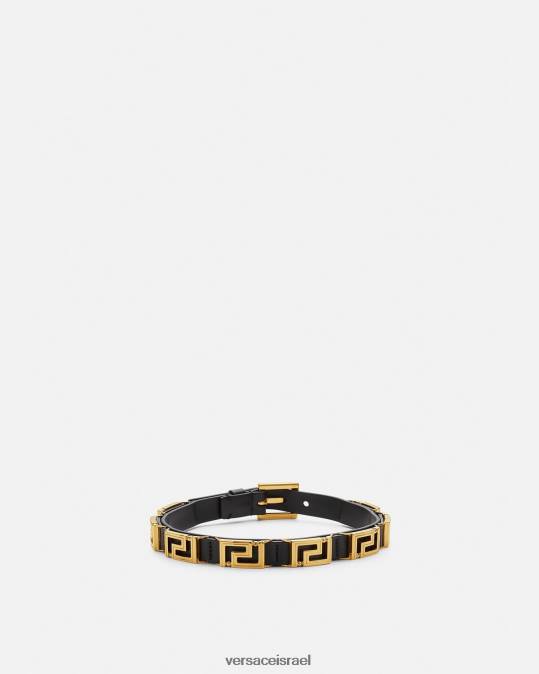 נשים Versace שָׁחוֹר צ'וקר מעור גרקה אביזרים N8T2746