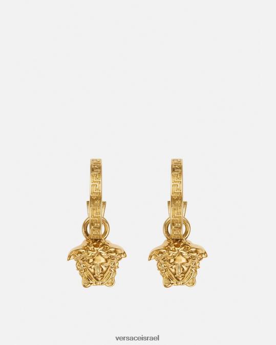 נשים Versace זהב עגילי חישוק לה מדוזה גרקה אביזרים N8T2766