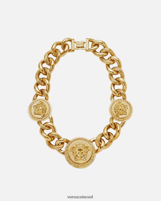 נשים Versace זהב שרשרת מדוזה אביזרים N8T2784