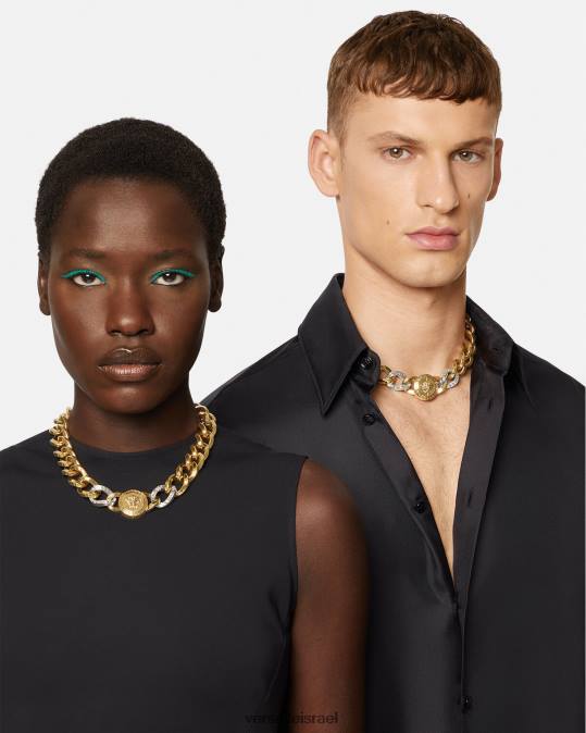 נשים Versace זהב שרשרת מדוזה אביזרים N8T2785