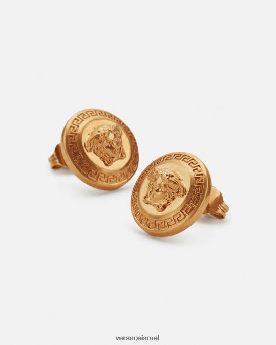 נשים Versace מחווה זהב עגילי מחווה צמודים אביזרים N8T2793
