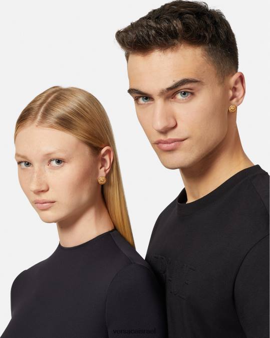 נשים Versace מחווה זהב עגילי מחווה צמודים אביזרים N8T2793