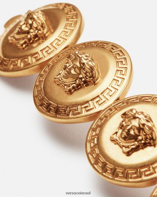 נשים Versace מחווה זהב סיכת שיער מחווה מדוזה ימין אביזרים N8T2796