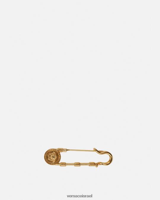 נשים Versace מחווה זהב סיכת סיכת ביטחון אביזרים N8T2799