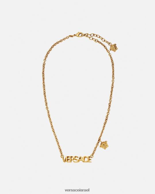 נשים Versace זהב שרשרת לוגו אביזרים N8T2801