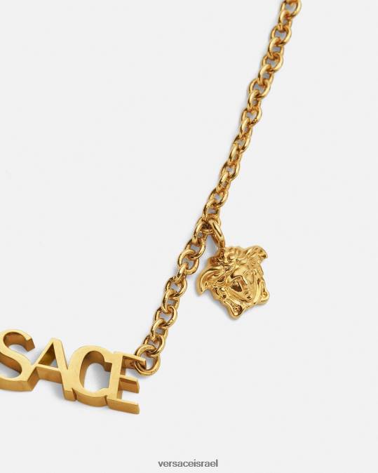 נשים Versace זהב שרשרת לוגו אביזרים N8T2801